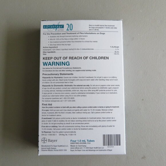 ADVANTAGE Flea Treatment - 3 applications - Picture 4 of 4